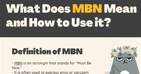 mbn text meaning|what does mbn stand for.